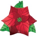 Μπαλόνι Φοιλ Σχήμα Satin Poinsettia /Πουασέντια 66 x 60 εκ