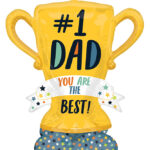 Μπαλόνι Φοιλ Airloonz Best Dad Trophy / 96 x 109 εκ - Κύπελλο