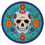 Πιάτα χαρτ. φαγητού 23εκ Day of the Dead  /10 τεμ