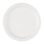 Πιάτα χάρτινα 22.8εκ Λευκά /8 τεμ