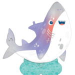 Μπαλόνι Φοιλ AirLoonz Shark Party / 137 x 137 εκ