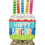 Μπαλόνι Φοιλ AirLoonz Make a Wish / 68εκ x 124εκ - Happy Birthday