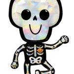 Μπαλόνι Φοιλ Σχήμα Σκελετός Iridescent  / 45εκ w x 93εκ ύψος