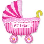 Μπαλόνι Φοιλ Σχήμα Καρότσι Baby Buggy Girl  / 89εκ x 74 εκ Ασυσκεύαστο