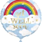 Μπαλόνι Φοιλ 18  Get Well Soon Rainbow/ουράνιο τόξο/46 εκ
