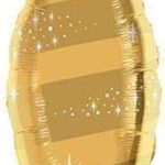 Μπαλόνι φοιλ σχήμα 38 Taper Swirl Χρυσό