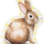 Πιάτα χάρτινα σε σχήμα Λαγού /Bunny- 21 x 16εκ. / 8 τεμ.Easter