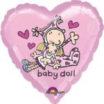 Μπαλόνι Φοιλ 18 Καρδιά Bang on the Door Baby Girl / 46 εκ