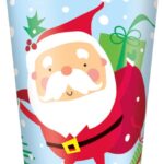 Ποτήρια Χάρτινα Άγιος Βασίλης 266m Colorful Santa / 8 τεμ.