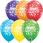 Μπαλόνια Λάτεξ 5  Ass. Birthday Confetti Dots / 100 τεμ