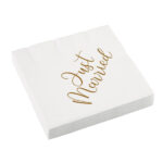 Χαρτοπετσέτες φαγητού  Just Married /Wedding 16 τεμ