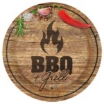 Πιάτα Χάρτινα Φαγητού 23 εκ  BBQ & Grill Party / 8 τεμ