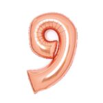 Φοιλ Σχήμα Ροζ Χρυσό 26 Νούμερο 9 / 66εκ ύψος