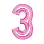 Φοιλ Σχήμα Ροζ  26 Νούμερο 3 / 66εκ ύψος