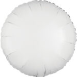 Μπαλόνι Φοιλ 17 Στρογγυλό- Λευκό / 43 εκ
