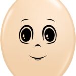 Μπαλόνι Latex Q-Link Blush Ανδρικό Πρόσωπο