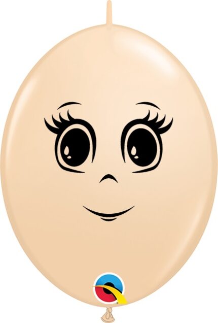 Μπαλόνια Λατεξ Q-Link 6 Blush Γυναικείο Πρόσωπο 50 τεμ