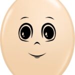 Μπαλόνια Λατεξ Q-Link 6 Blush Ανδρικό Πρόσωπο 50 τεμ