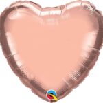 Μπαλόνι Φοιλ 9 Καρδιά  Ροζ Χρυσό