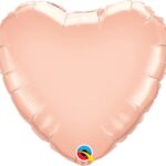 Μπαλόνι Φοιλ 36 Καρδιά Ροζ Χρυσό  91εκ