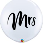 Μπαλόνι Λάτεξ 3' Λευκό Mrs / 2 τεμ