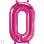 Μπαλόνι Φοιλ Μινι Νούμερο 0 Magenta 16/ 41εκ.