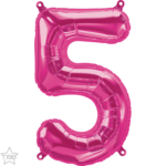 Μπαλόνι Φοιλ Μινι Νούμερο 5 Magenta 16/ 41εκ.