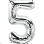Φοιλ Super Shape Νούμερο 5 Ασημί / 86εκ Ύψος