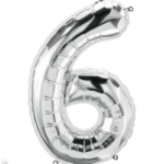 Φοιλ Super Shape Νούμερο 6 Ασημί / 86εκ Ύψος