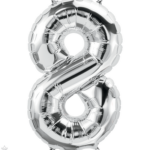Φοιλ Super Shape Νούμερο 8 Ασημί / 86εκ Ύψος