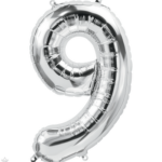 Φοιλ Super Shape Νούμερο 9 Ασημί / 86εκ Ύψος