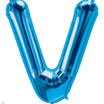 Μπαλόνι Φοιλ Γράμμα  V  Μπλε 34/ 86εκ
