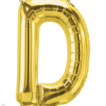 Μπαλόνι Φοιλ Γράμμα  D  Χρυσό 34/ 86εκ