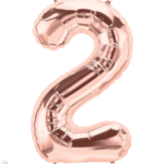 Φοιλ Σχήμα Νούμερο 2 / 86εκ ύψος - Ροζ Χρυσό