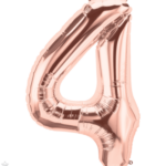 Φοιλ Σχήμα Νούμερο 4 / 86εκ ύψος - Ροζ Χρυσό