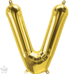 Μπαλόνι Φοιλ Μίνι Γράμμα V Χρυσό