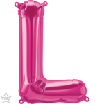 Μπαλόνι Φοιλ Μίνι Γράμμα L Φούξια 41εκ