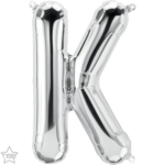 Μπαλόνι Φοιλ Μίνι Γράμμα K Ασημί 41εκ