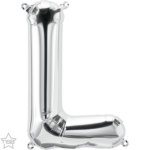 Μπαλόνι Φοιλ Μίνι Γράμμα L Ασημί 41εκ