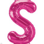 Μπαλόνι Φοιλ Γράμμα  S Φούξια 34/ 86εκ