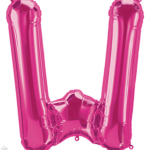 Μπαλόνι Φοιλ Γράμμα  W Φούξια 34/ 86εκ