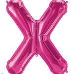 Μπαλόνι Φοιλ Γράμμα  X Φούξια 34/ 86εκ