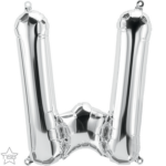 Μπαλόνι Φοιλ Μίνι Γράμμα W Ασημί 41εκ