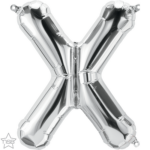 Μπαλόνι Φοιλ Μίνι Γράμμα X Ασημί 41εκ