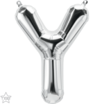 Μπαλόνι Φοιλ Μίνι Γράμμα Y Ασημί 41εκ