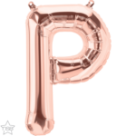 Μπαλόνι Φοιλ Γράμμα μίνι P  Ροζ Χρυσό 16/ 41εκ