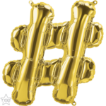 Μπαλόνι Φοιλ Γράμμα μίνι Χρυσό Σύμβολο # 16/ 41εκ