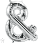 Μπαλόνι Φοιλ Γράμμα μίνι Ασημί Σύμβολο & 16/ 41εκ