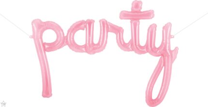 Μπαλόνι Φοιλ Script Phrase party Ροζ Κρυσταλλικό 86 x 76 εκ