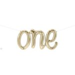 Μπαλόνι Φοιλ 30 Script Phrase one Λευκόχρυσος / 76 εκ